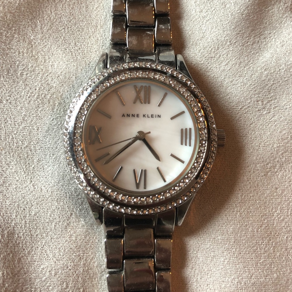 Ann Klein silver watch